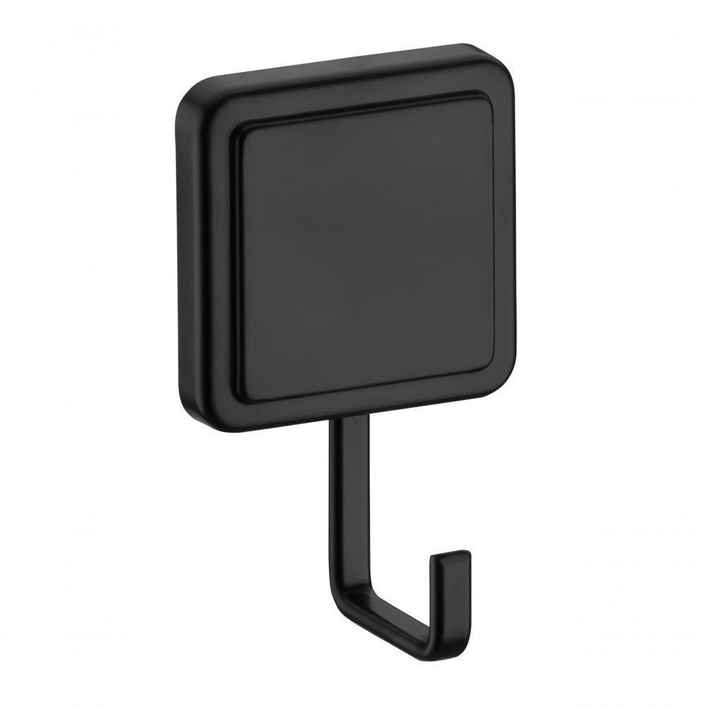 Cabide Gancho Preto Fosco Fixação Por Adesivo Norbond Future 185pt - 1