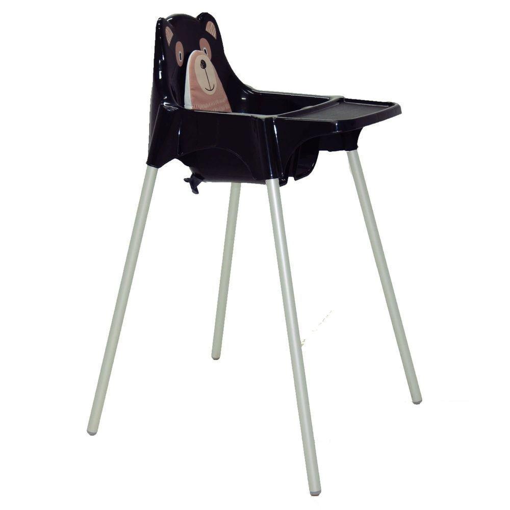 Cadeira Infantil Tramontina Para Refeição Teddy Alta Em Polipropileno Preto - 2