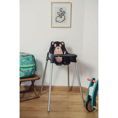 Cadeira Infantil Tramontina Para Refeição Teddy Alta Em Polipropileno Preto