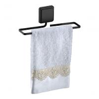 Toalheiro Lavabo Preto Fosco Fixação Por Adesivo Norbond Porta Toalha Rosto 25 Cm Future 183pt - 2