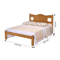 Cama Casal Flex Elaborada Oslo Nature Off White