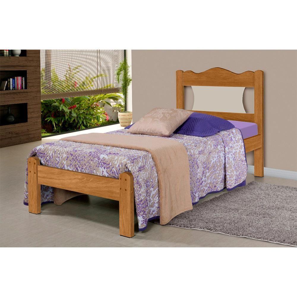 Cama Solteiro Flex Santiago Nature Off White Com Colchão - 4