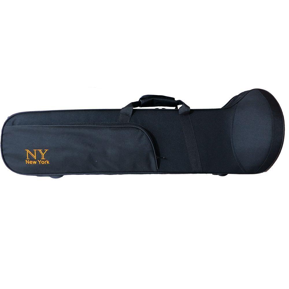 Trombone De Vara Tb 200v Laqueado Dourado Com Case New York - 2