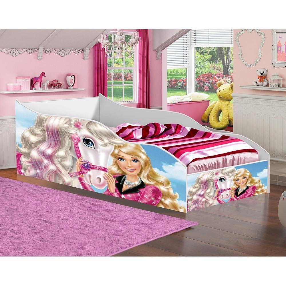Cama Carro Menina Infantil Princesa Cavalo Com Colchão - 2