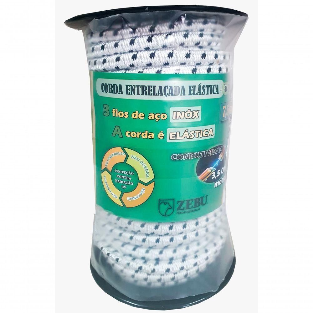 Corda Elástica Eletroplástica Para Cerca Elétrica Zebu 2543-7 - 1