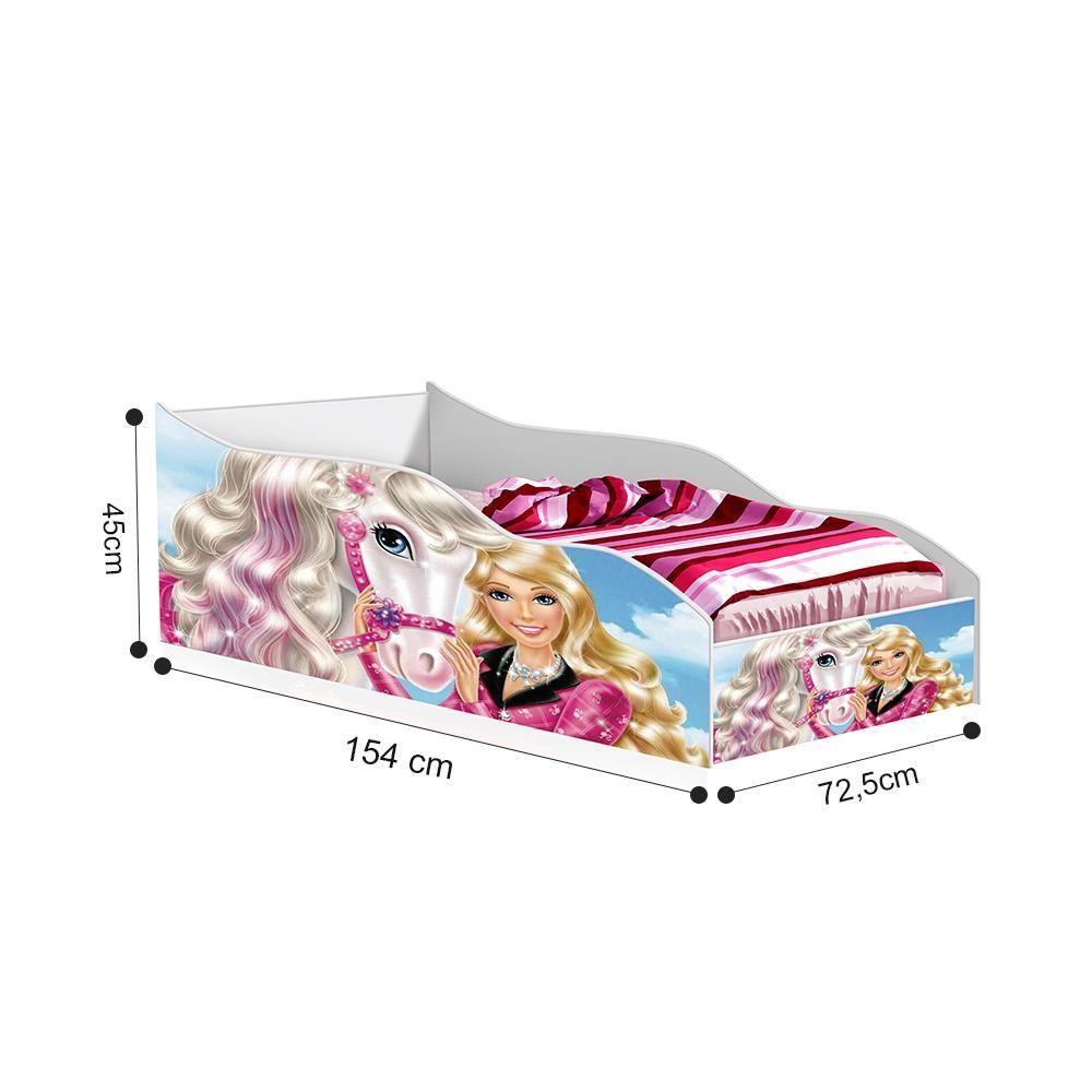 Cama Carro Menina Infantil Princesa Cavalo - 3