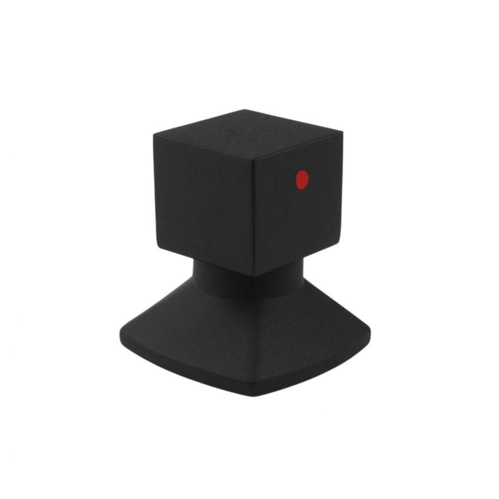 Acabamento Registro Quadrado Preto Fosco Encaixe Padrao Deca Docol Meber - 3