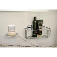 Suporte Para Shampoo Fixação Por Adesivo Norbond Prateleira Banheiro Future 180 - 3