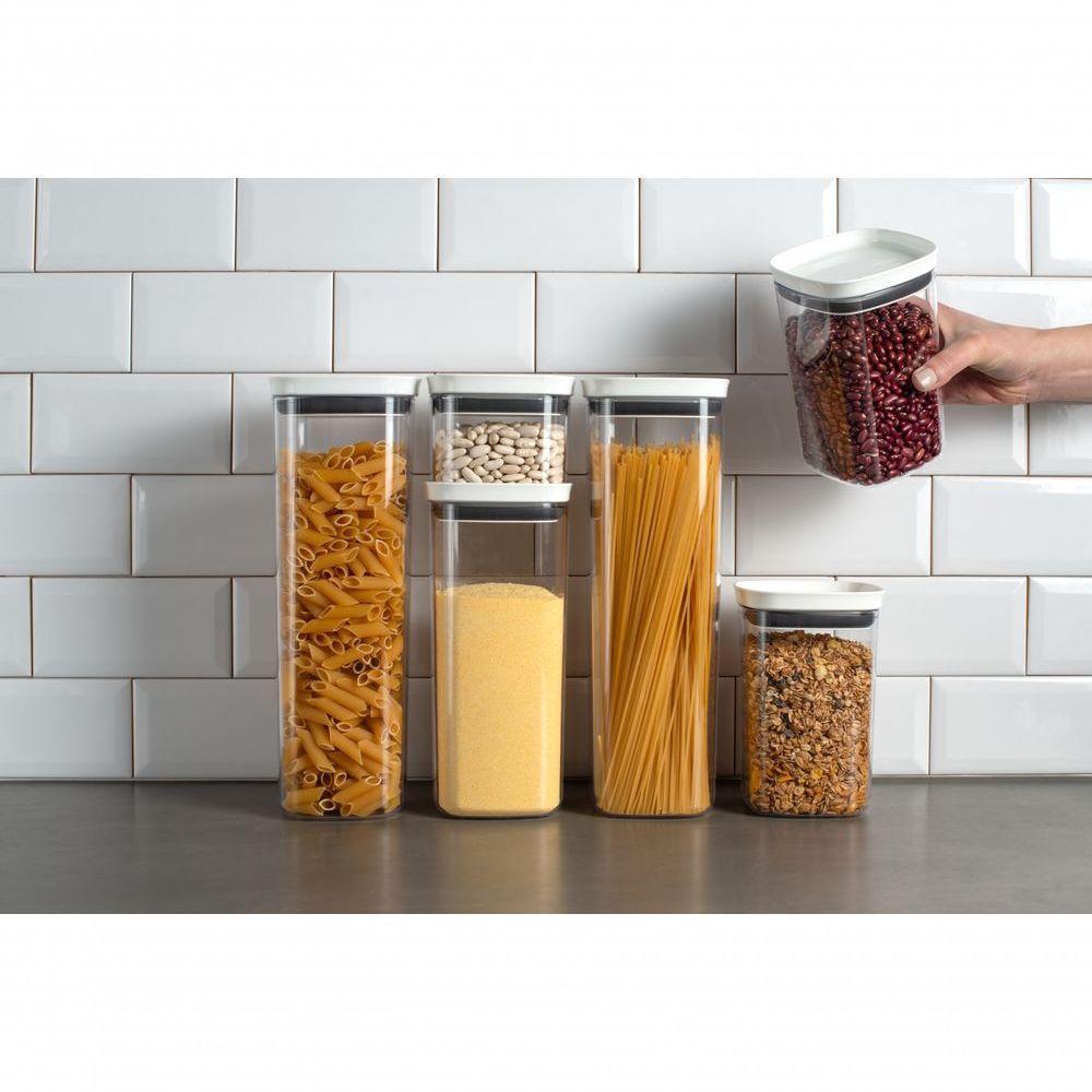 Pote Hermético 0,45 L Block Com Tampa Ob100bcf Ou Otima Vedação - 4