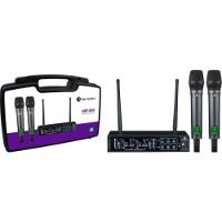 Microfone Sem Fio Uhf Duplo Harmonics Hsf300-2 - 1