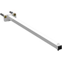 14 Suportes Refletor Base Reta Braço 50 Cm 14 Cjts - Branco - 1