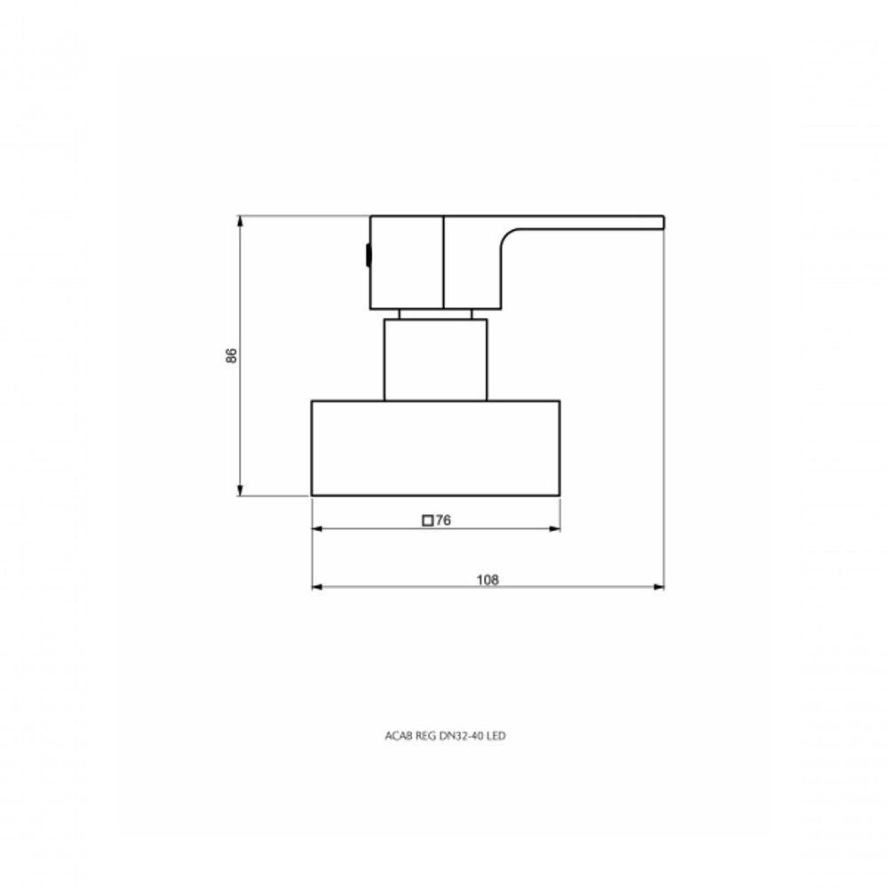 Acabamento De Registro Base Deca 1.1-4 E 1.1-2 (grande) Led - 2