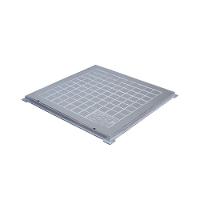 Tampa Tampão Chão Alumínio Fundido Quadrado Simples 70x70cm - 1