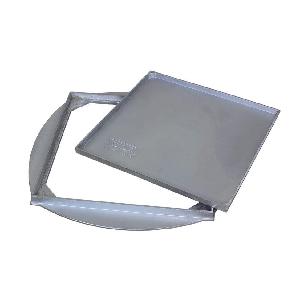 Tampa Tampão De Chão Simples Rebaixado Aro Circular 50x50cm - 5