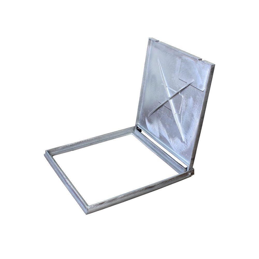 Tampa Tampão Chão De Alumínio Quadrado Articulado 25x25cm - 3