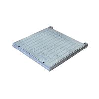 Tampa Tampão Chão De Alumínio Quadrado Articulado 25x25cm - 1