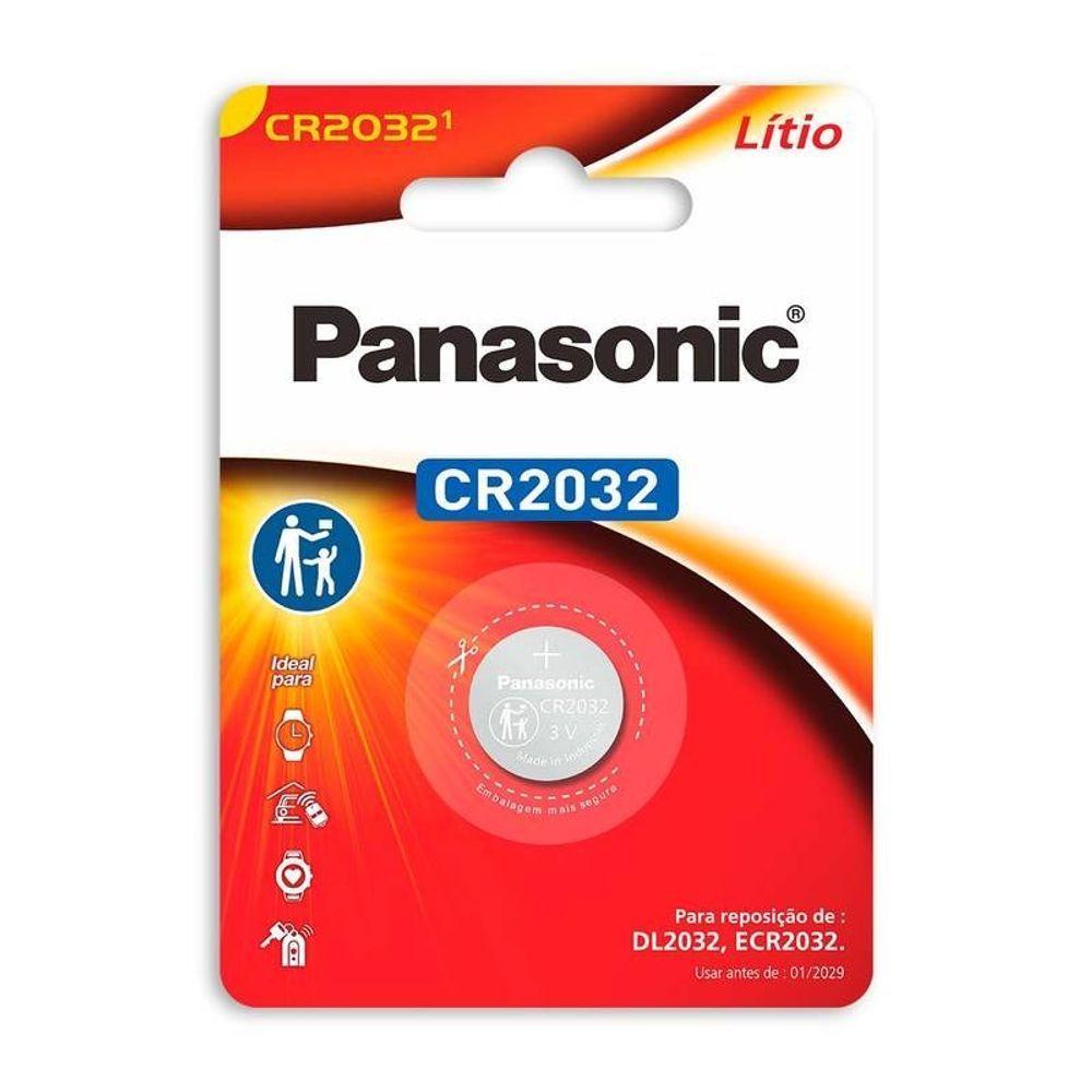 Bateria Cr 2032 Botão Panasonic - Com 01 Unidade - 1