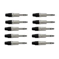 Kit Conector Plug P10 Stereo Wc 1123 (10un) Wireconex - 1