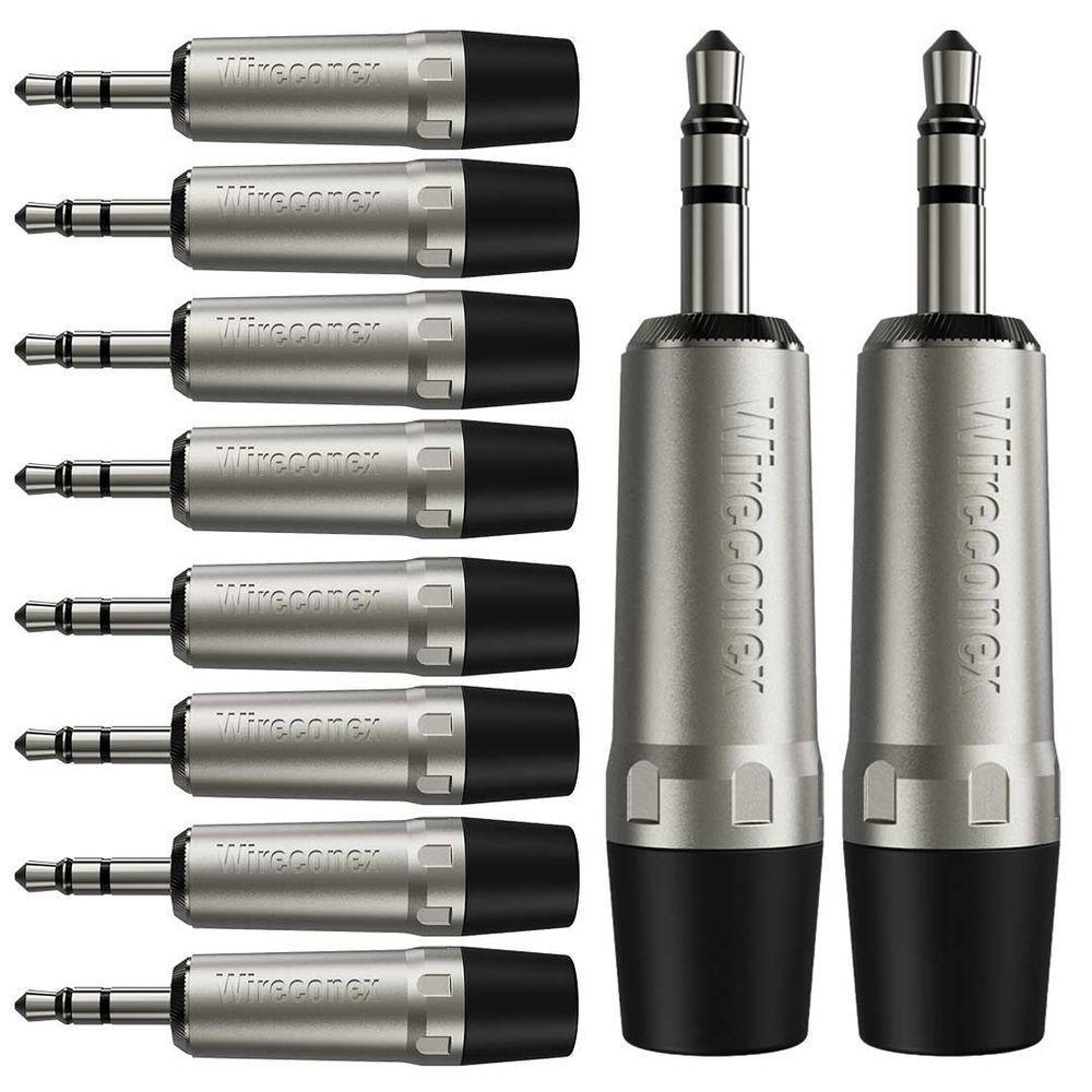 Conector P2 Stereo 3,5mm Plt Wc 1323 Trs Wireconex 10 Unidades - Pç - 10 - 1