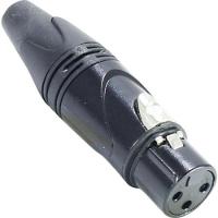 Conector Xlr(f) 3 Pólos Datalink Preto - Pct - 10 - 1