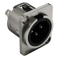 Conector Xlr Macho Wc 1033 Mp Bk Ni 3p Painel Wireconex 10 Unidades - 3