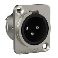 Conector Xlr Macho Wc 1033 Mp Bk Ni 3p Painel Wireconex 10 Unidades - 5