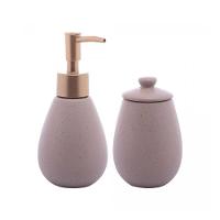 Conjunto Para Banheiro Em Cerâmica Granilite Com 2 Peças Wolff Nude - 1