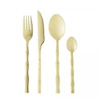 Faqueiro Em Inox Bambu Elegant Com 16 Peças Lyor Champanhe - 1