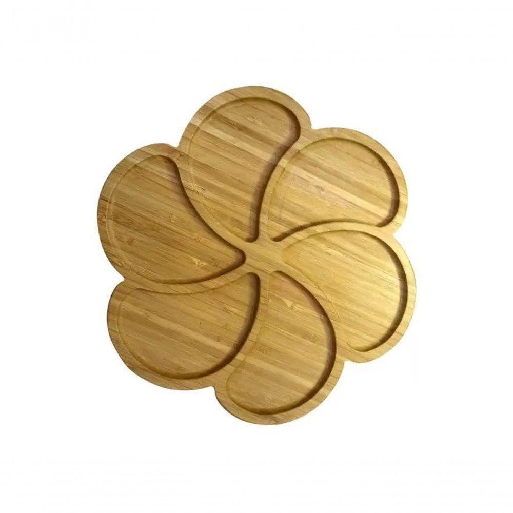 Petisqueira Em Bambu Com 6 Divisórias Cx118 - Casita - 1