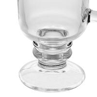 Conjunto Com 06 Taças De Cappuccino De Vidro Com Pé 250ml 6614 - Lyor - 3