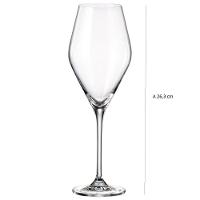Jogo De 06 Taças Em Cristal Bohemia Para Vinho Tinto Loxia 470 Ml 58664 - 2