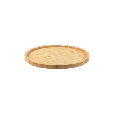 Organizador Giratório Baixo Em Bambu Keep 25cm Ou