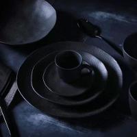 Xícara Para Café Com Pires Em Cerâmica Preto Matte 100ml Porto Brasil - 5