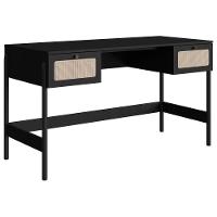 Escrivaninha 2 Gavetas Palhinha 27931 Linha Oslo Nero Artesano Nero - 1