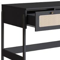 Escrivaninha 2 Gavetas Palhinha 27931 Linha Oslo Nero Artesano Nero - 8