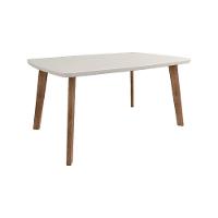 Mesa De Jantar 4 Lugares Nancy 1,20 X 0,90 Oblongo Off White - 3