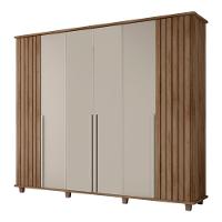 Guarda Roupa Com 6 Portas Varese Cinamomo Off White - 1