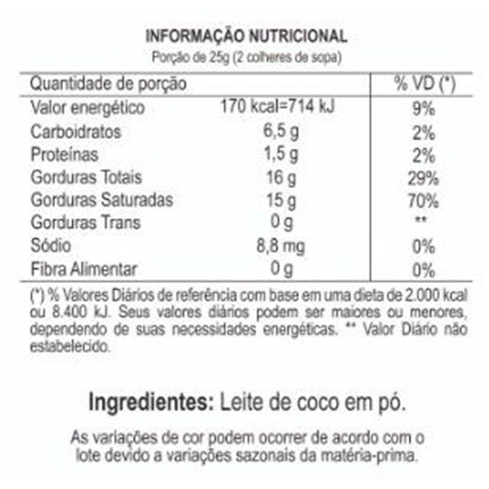 Kit 2 Coco Milk Unilife Leite De Coco Em Pó 200g - 3