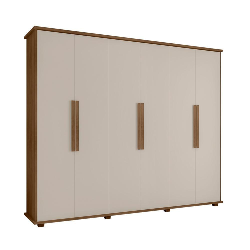 Guarda-roupa Com 4 Gavetas Bolzano Cinamomo Off White - 1