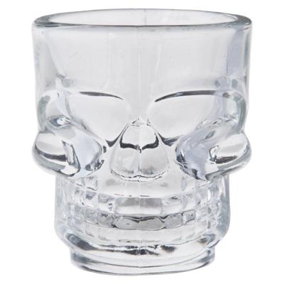 Jogo Com 06 Copos Para Shot Transparente Caveira 28565 50ml - Dynasty