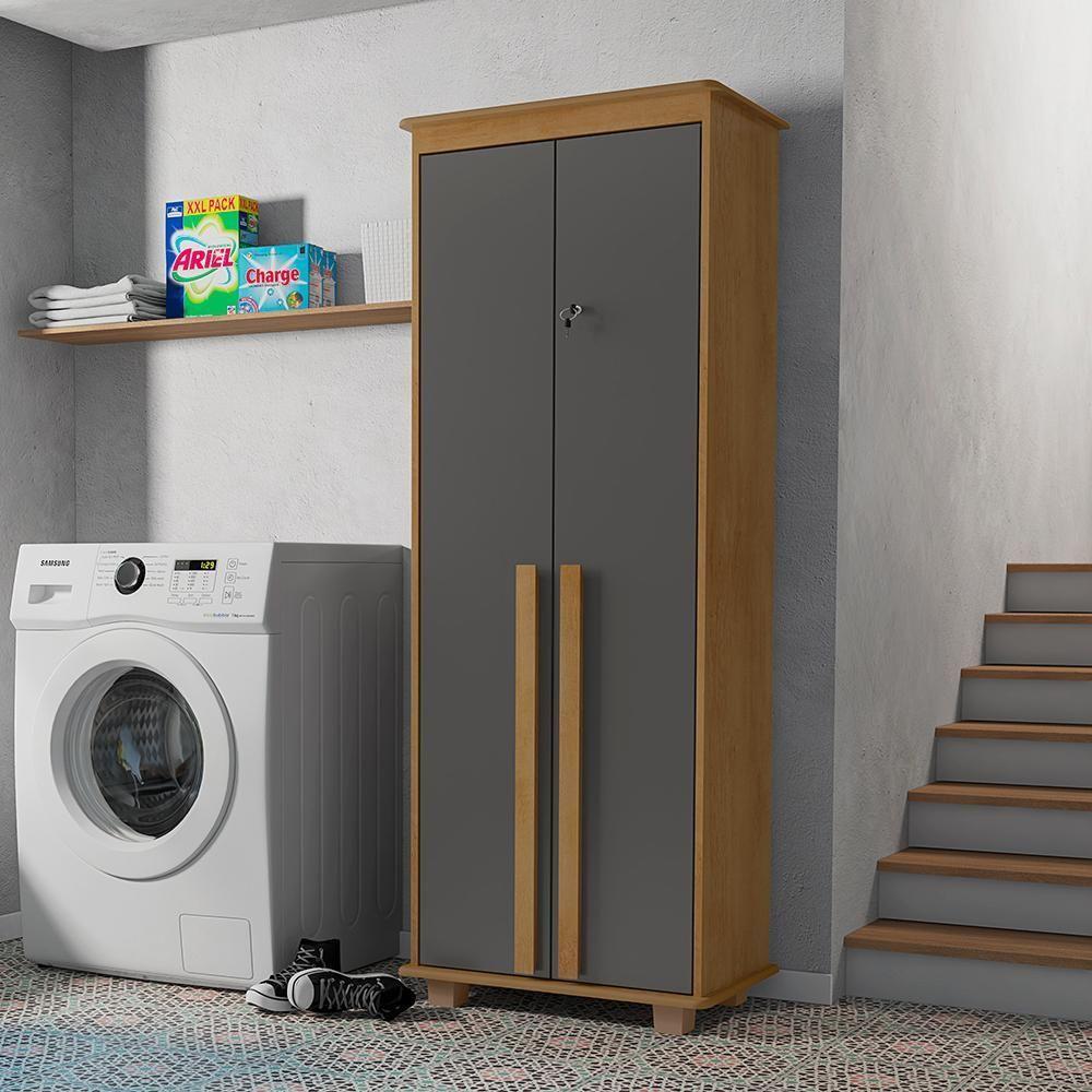 Multi Com 2 Portas Tóquio Cinamomo Grafite - 2