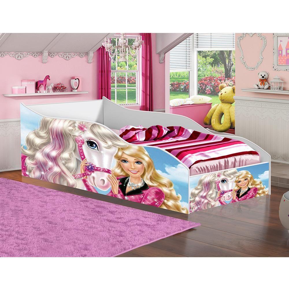 Cama Solteiro Carro Princesinha Unicórnio Com Colchão - 2