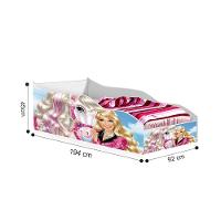 Cama Solteiro Carro Princesinha Unicórnio Com Colchão - 3