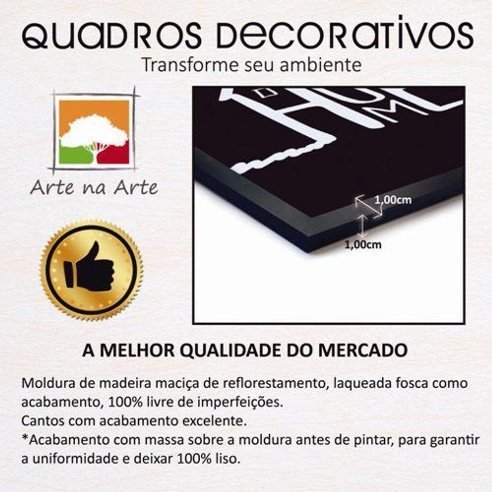 Conjunto Quadros Decorativos De Prateleira 2 Peças Titulos Moldura Preta - 4