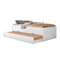 Bicama São Lorenzo Solteiro Branco Com Colchão - 1