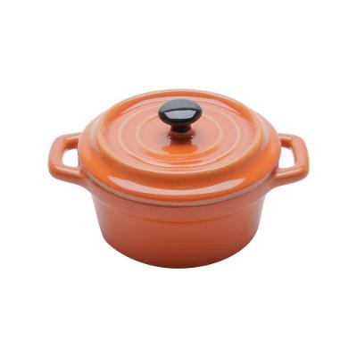 Mini Caçarola Porcelana Laranja 150ml 35534 Bon Gourmet