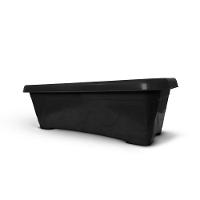 Vaso Floreira Plástico Retangular 60cm Preto - 1