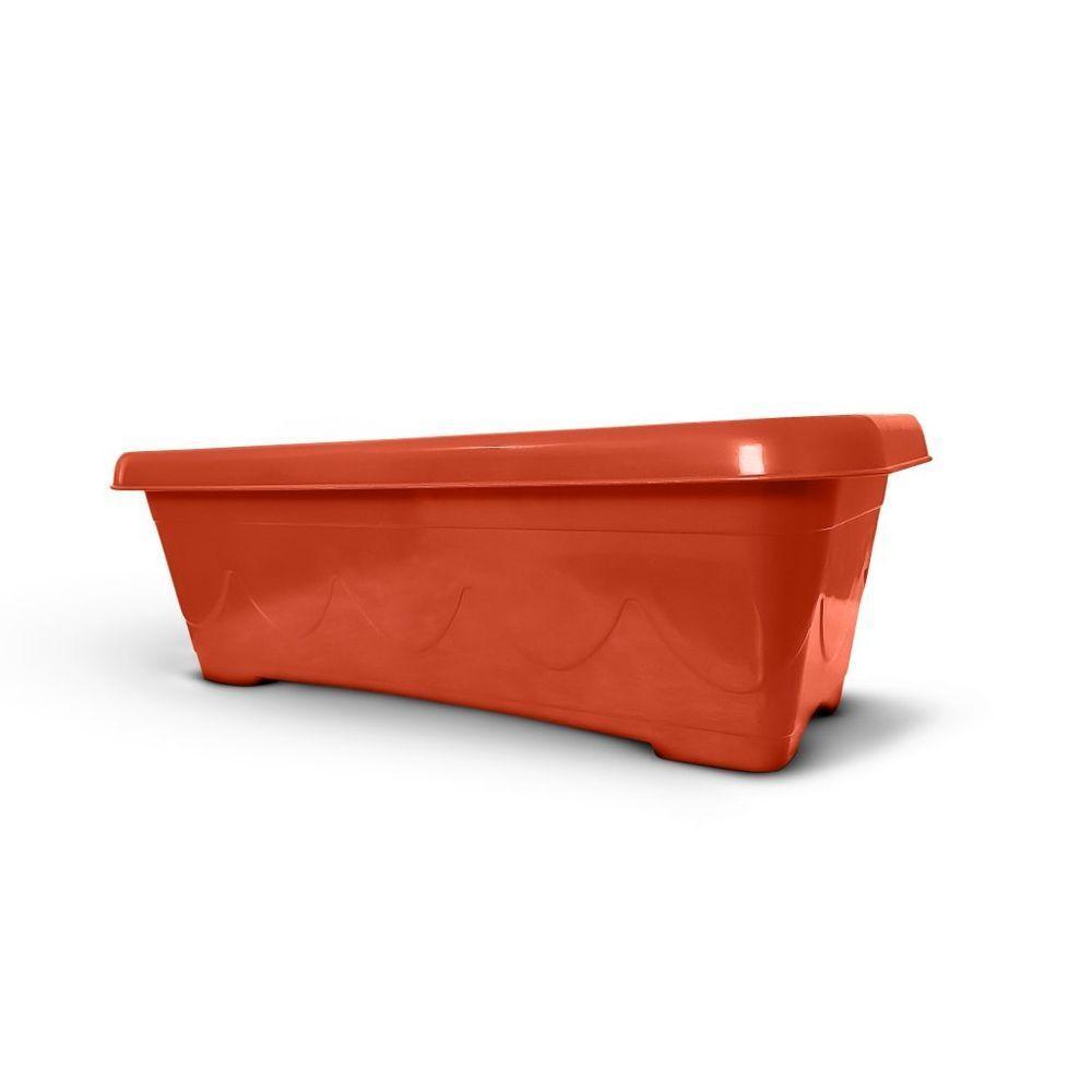 Vaso Floreira Plástico Retangular 60cm Cerâmica - 1