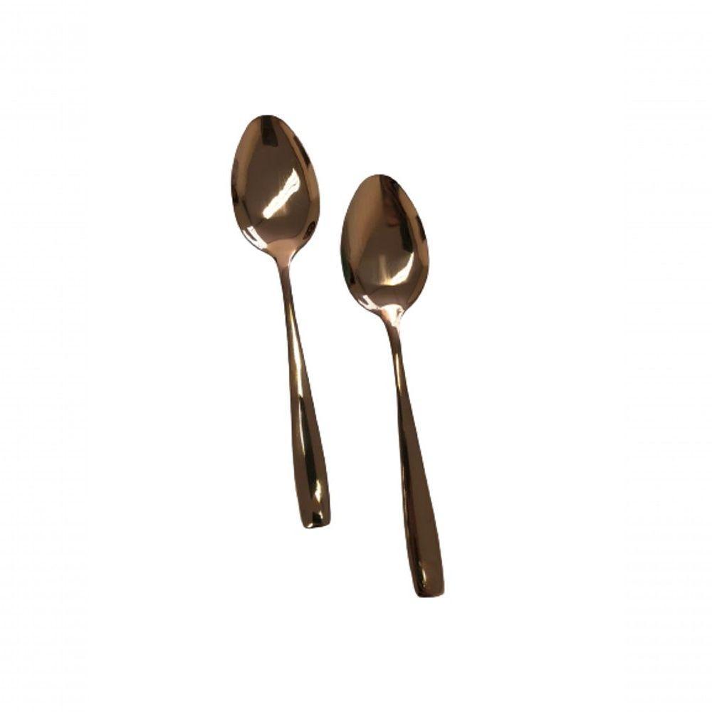 Conjunto Com 06 Colheres Rose Gold - 2