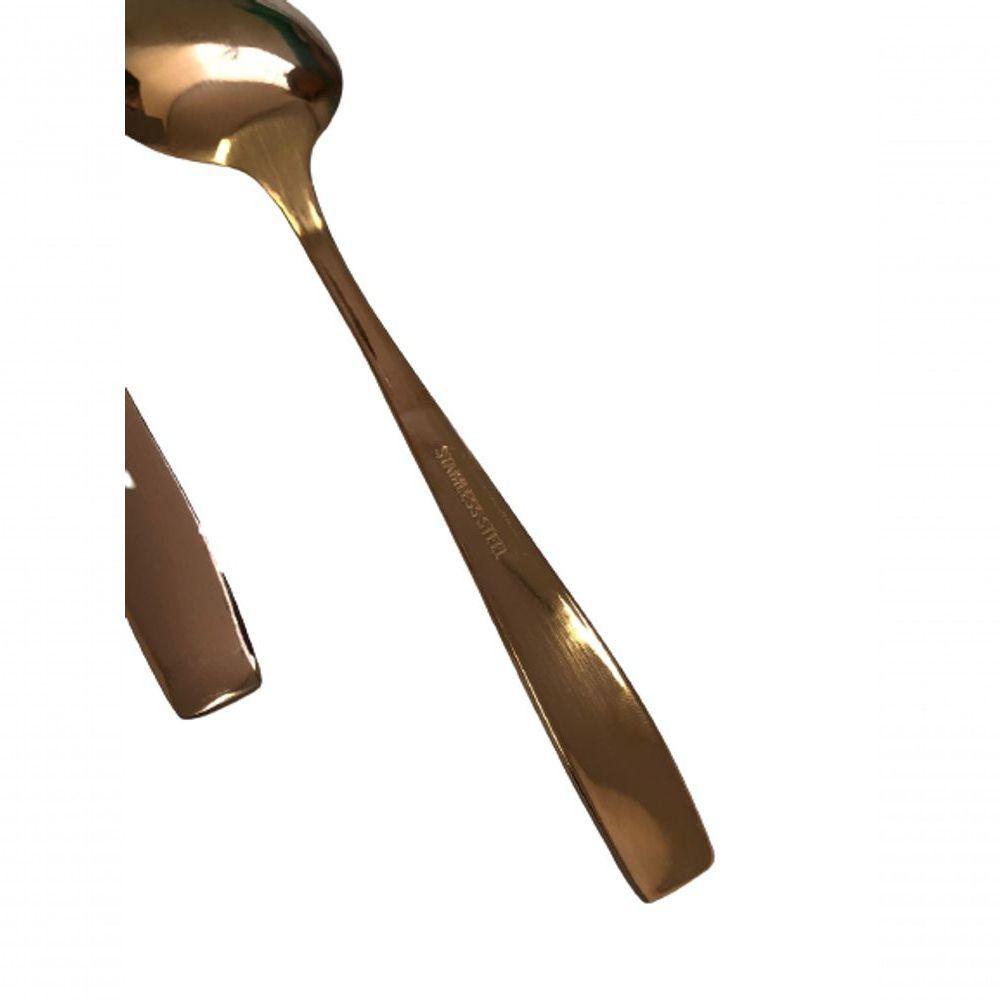 Conjunto Com 06 Colheres Rose Gold - 3